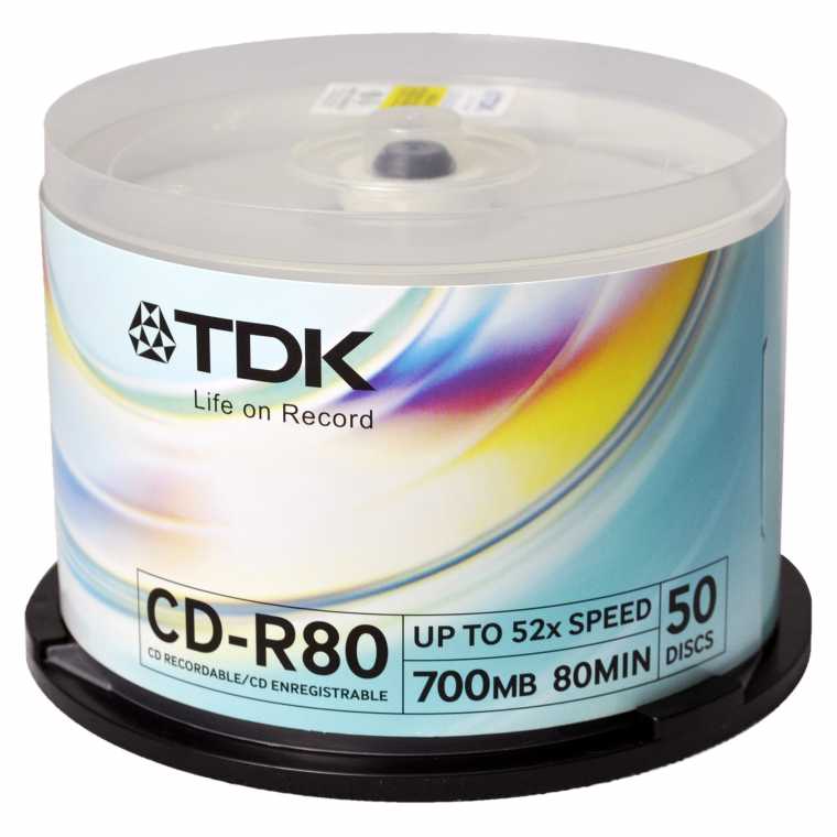 TDK 刻录盘 CD-R80 50片装