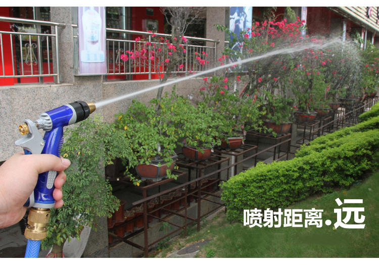 车旅伴 HQ-C1192 多功能海蓝洗车水管 家用浇花花园水管 4分水管（内径12mm）20米