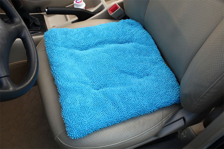 雨花泽（Yuhuaze） 雪尼尔座垫两片装 冬季柔软保暖加厚毛坐垫 家用办公室沙发垫（蓝色）  YHZ-9280