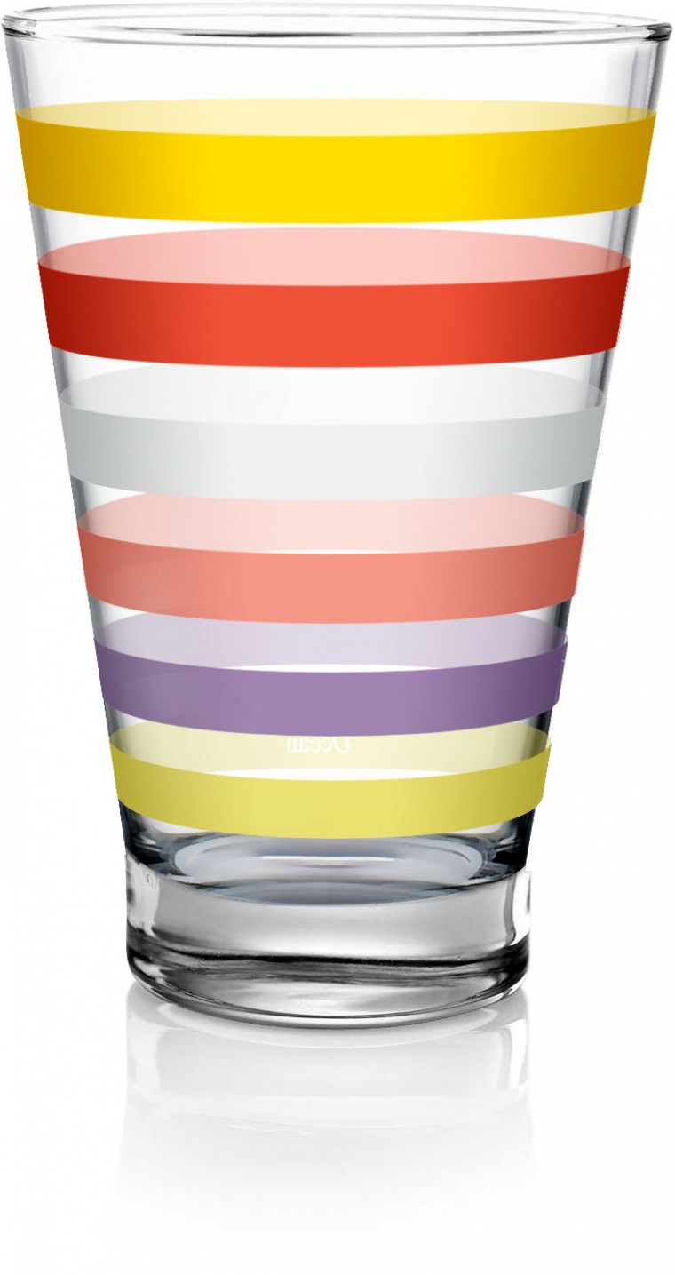 ocean 彩条工作室直身杯 2只装 3b1611502g0002